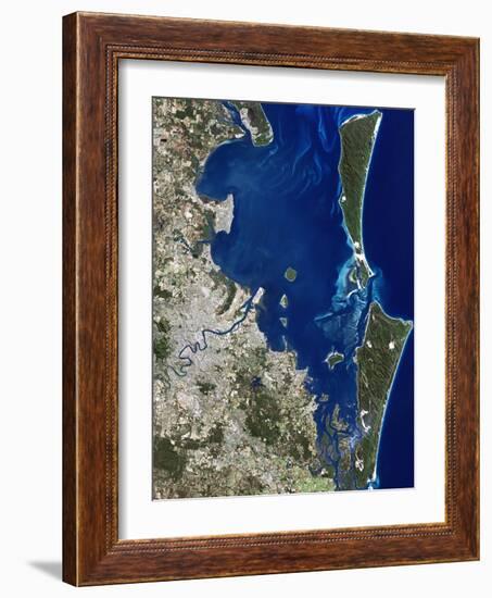 Brisbane, Australia, Satellite Image-PLANETOBSERVER-Framed Photographic Print