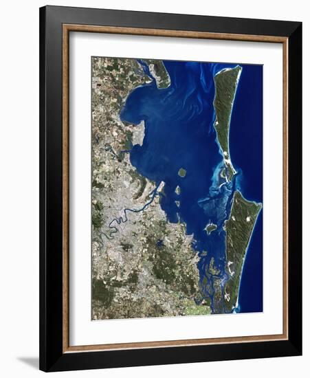 Brisbane, Australia, Satellite Image-PLANETOBSERVER-Framed Photographic Print