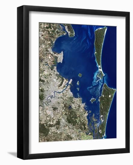 Brisbane, Australia, Satellite Image-PLANETOBSERVER-Framed Photographic Print