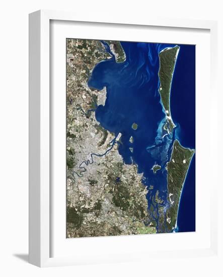 Brisbane, Australia, Satellite Image-PLANETOBSERVER-Framed Photographic Print