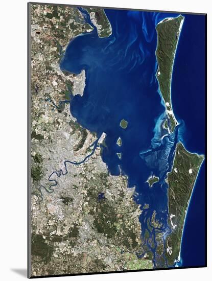 Brisbane, Australia, Satellite Image-PLANETOBSERVER-Mounted Photographic Print