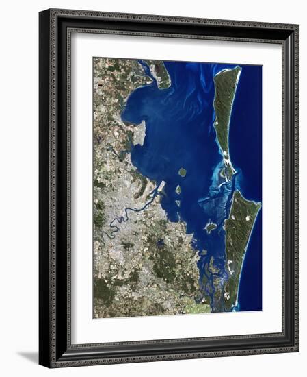 Brisbane, Australia, Satellite Image-PLANETOBSERVER-Framed Photographic Print