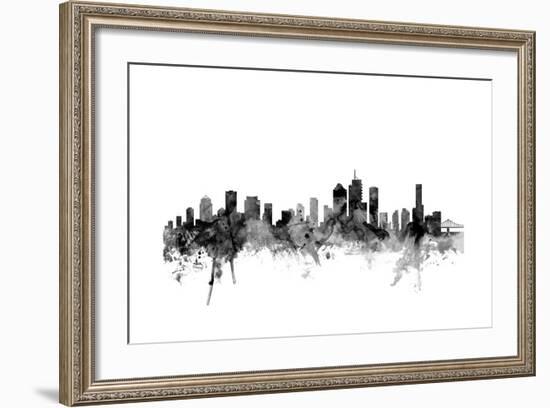 Brisbane Australia Skyline-Michael Tompsett-Framed Art Print