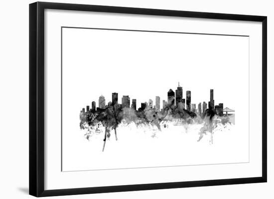 Brisbane Australia Skyline-Michael Tompsett-Framed Art Print