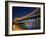 Brisbane City Skyline at Dusk, Queensland, Story Bridge Illuminated, Brisbane River, Australia-Andrew Watson-Framed Photographic Print