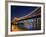 Brisbane City Skyline at Dusk, Queensland, Story Bridge Illuminated, Brisbane River, Australia-Andrew Watson-Framed Photographic Print