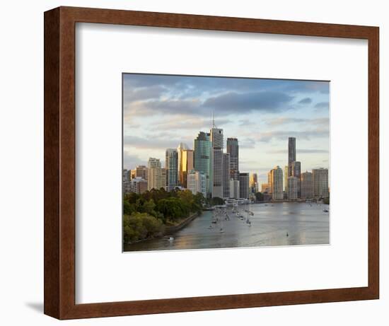 Brisbane Skyline, Queensland, Australia-Peter Adams-Framed Photographic Print