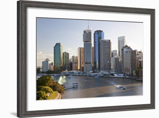 Brisbane Skyline, Queensland, Australia-Peter Adams-Framed Photographic Print