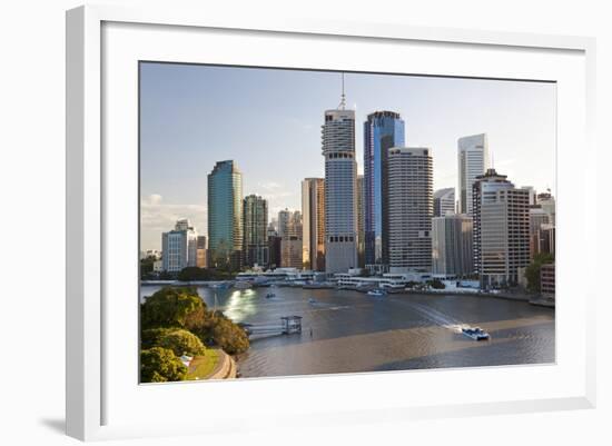 Brisbane Skyline, Queensland, Australia-Peter Adams-Framed Photographic Print