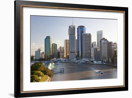 Brisbane Skyline, Queensland, Australia-Peter Adams-Framed Photographic Print