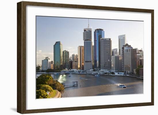 Brisbane Skyline, Queensland, Australia-Peter Adams-Framed Photographic Print