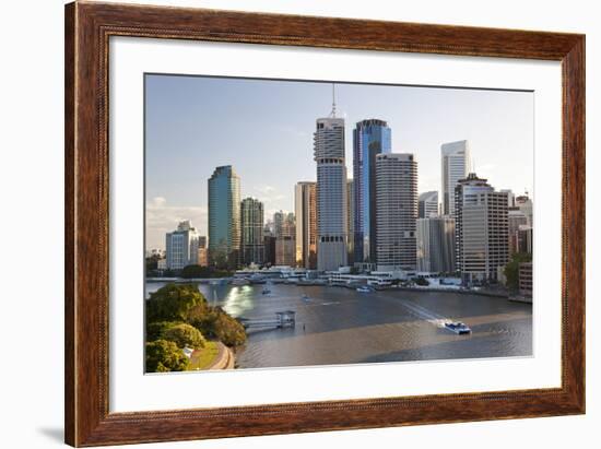 Brisbane Skyline, Queensland, Australia-Peter Adams-Framed Photographic Print