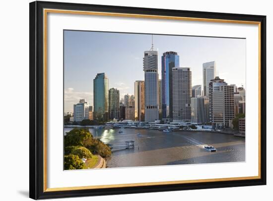 Brisbane Skyline, Queensland, Australia-Peter Adams-Framed Photographic Print