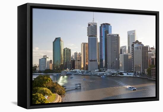 Brisbane Skyline, Queensland, Australia-Peter Adams-Framed Premier Image Canvas