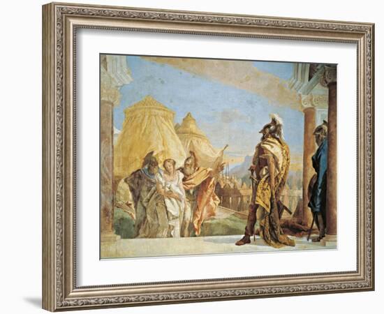 Briseis Led to Agamemnon-Giambattista Tiepolo-Framed Giclee Print