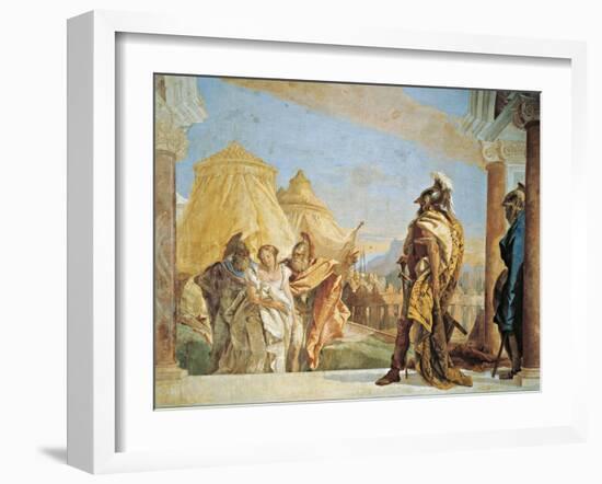 Briseis Led to Agamemnon-Giambattista Tiepolo-Framed Giclee Print