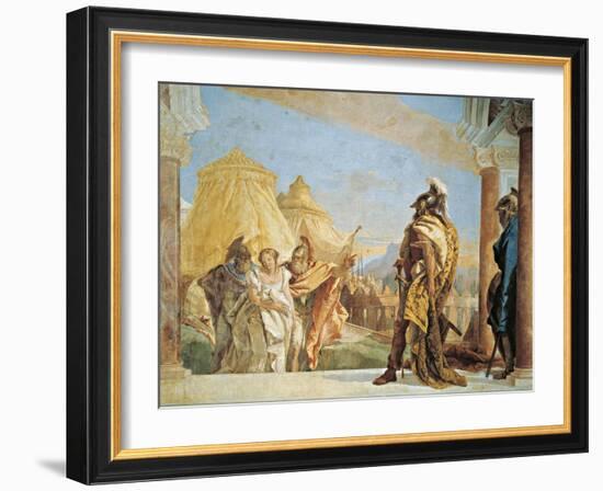 Briseis Led to Agamemnon-Giambattista Tiepolo-Framed Giclee Print