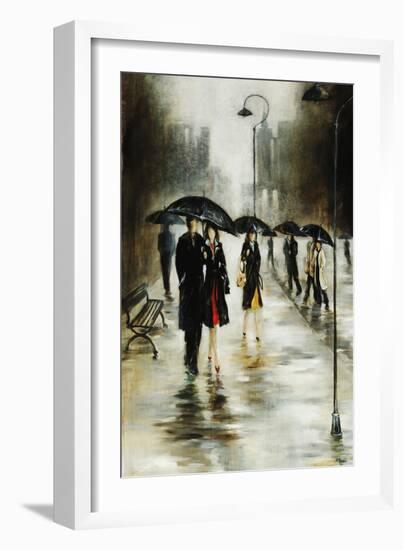 Brisk Evening Walk-Rikki Drotar-Framed Giclee Print