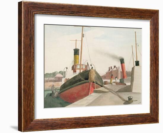 Bristol Docks-John Northcote Nash-Framed Premium Giclee Print