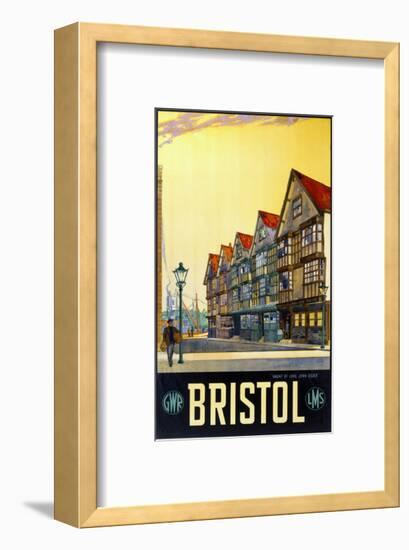 Bristol, Haunt of Long John Silver-null-Framed Art Print