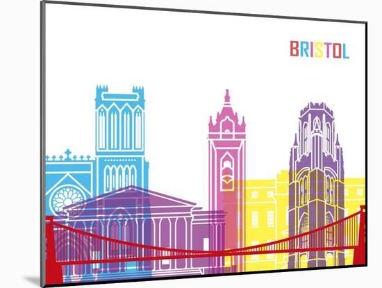 Bristol Skyline Pop-paulrommer-Mounted Art Print