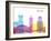 Bristol Skyline Pop-paulrommer-Framed Art Print