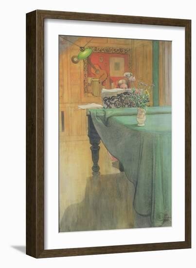 Brita at the Piano, 1908-Carl Larsson-Framed Giclee Print