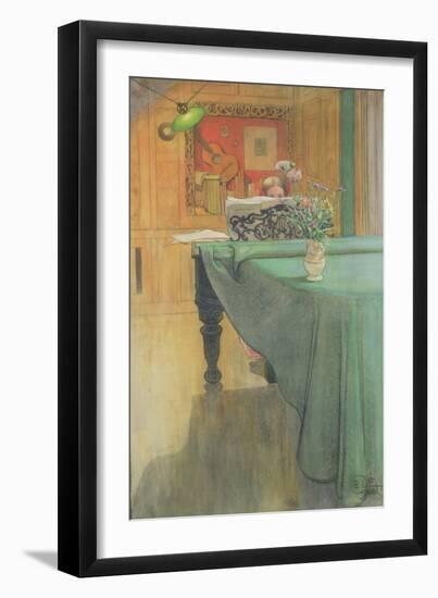 Brita at the Piano, 1908-Carl Larsson-Framed Giclee Print