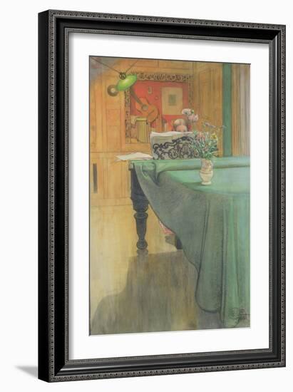 Brita at the Piano, 1908-Carl Larsson-Framed Giclee Print