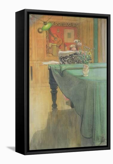 Brita at the Piano, 1908-Carl Larsson-Framed Premier Image Canvas