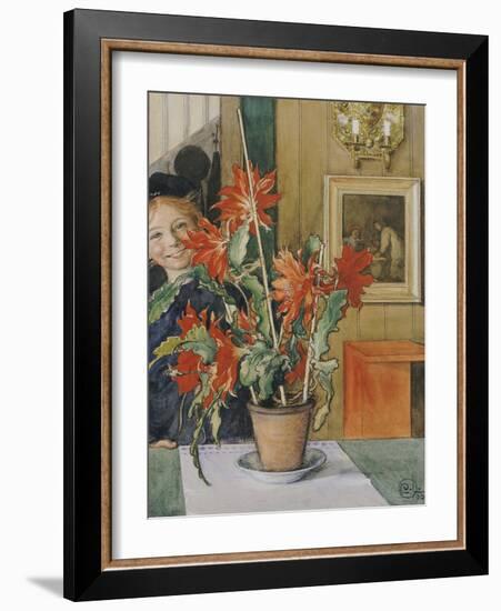 Brita's Cactus, 1904-Carl Larsson-Framed Giclee Print