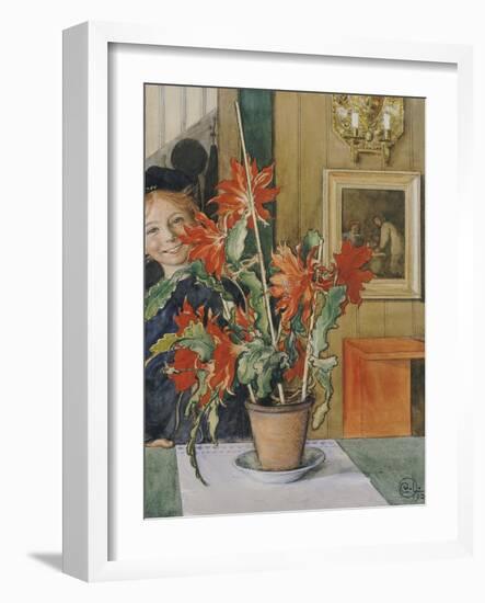 Brita's Cactus, 1904-Carl Larsson-Framed Giclee Print