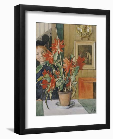 Brita's Cactus, 1904-Carl Larsson-Framed Giclee Print