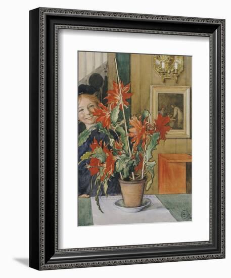 Brita's Cactus, 1904-Carl Larsson-Framed Giclee Print