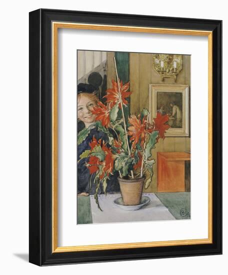 Brita's Cactus, 1904-Carl Larsson-Framed Giclee Print