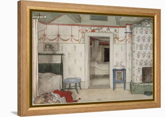 Brita's Forty Winks, from 'A Home' series, c.1895-Carl Larsson-Framed Premier Image Canvas