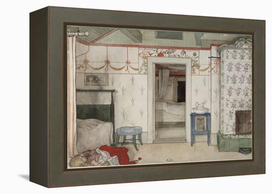 Brita's Forty Winks, from 'A Home' series, c.1895-Carl Larsson-Framed Premier Image Canvas