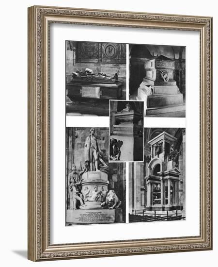 Britain's Glorious Dead Honoured by Tomb and Monument in St Paul's Cathedral, 1926-1927-Alfred George Stevens-Framed Giclee Print