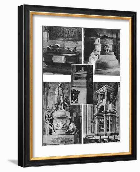 Britain's Glorious Dead Honoured by Tomb and Monument in St Paul's Cathedral, 1926-1927-Alfred George Stevens-Framed Giclee Print