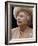 Britain's Queen Elizabeth II Looks Up at the Statue of Her Mother at the Unveiling Ceremony-null-Framed Photographic Print