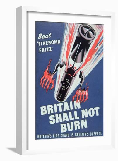 Britain Shall Not Burn, 1940-null-Framed Giclee Print