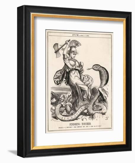 Britannia, Afghan Snake-null-Framed Art Print