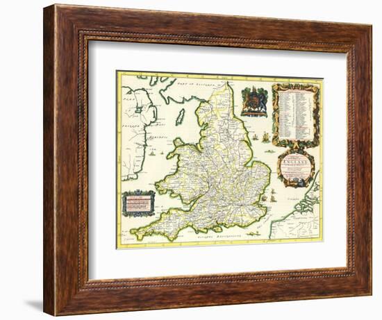 Britannia Atlas, 1675-John Ogilby-Framed Giclee Print