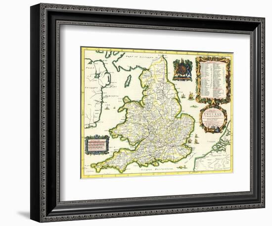 Britannia Atlas, 1675-John Ogilby-Framed Giclee Print