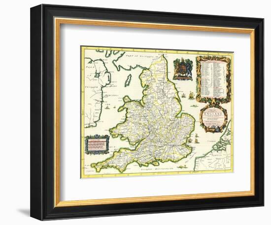Britannia Atlas, 1675-John Ogilby-Framed Giclee Print