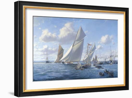 Britannia's Maiden Race-Martyn Mackrill-Framed Giclee Print