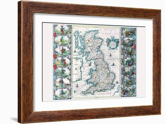 Britannia-John Speed-Framed Art Print