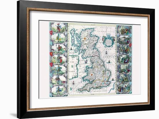 Britannia-John Speed-Framed Art Print