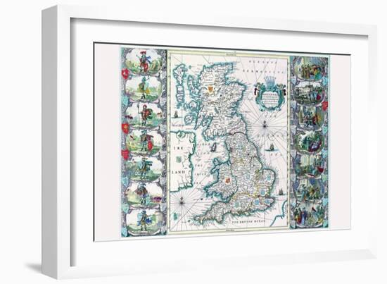 Britannia-John Speed-Framed Art Print