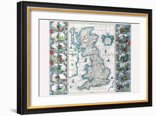 Britannia-John Speed-Framed Art Print